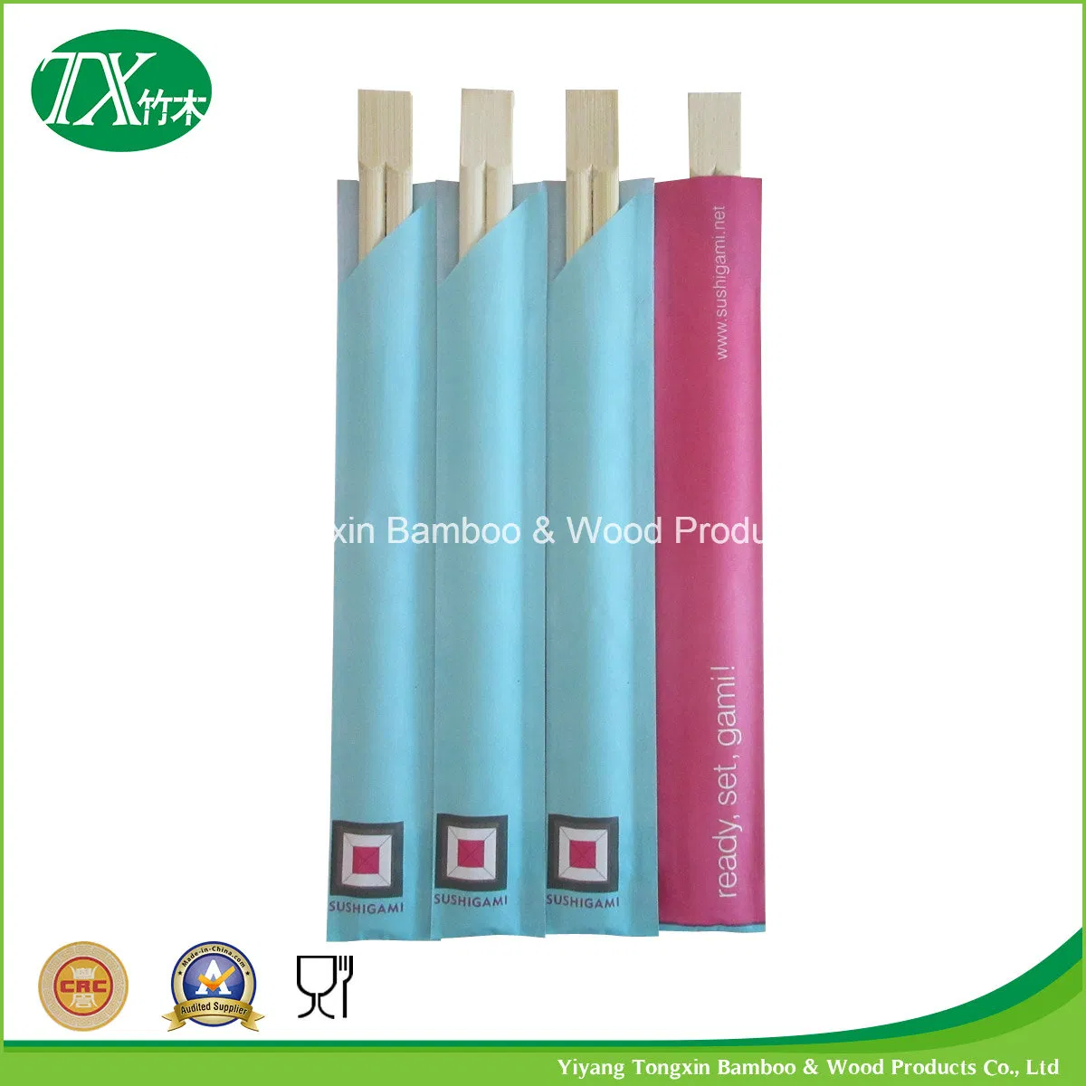 Naturl Twins Disposable Bamboo Chopsticks with Paper Sleeve Cutlery Naturl Twins Disposable Bamboo Chopsticks with Paper Sleeve Cutlery