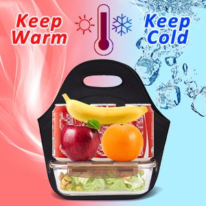 Neoprene Lightweight Insulated Meal Prep Lunch Bag for Work & Picnic