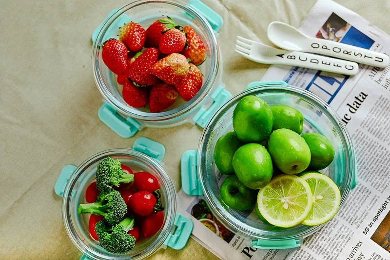 New Arrival Fresh Keeping Pot Food Storage Box Minimalist Vegetable Fruit Salad Round Square Glassware