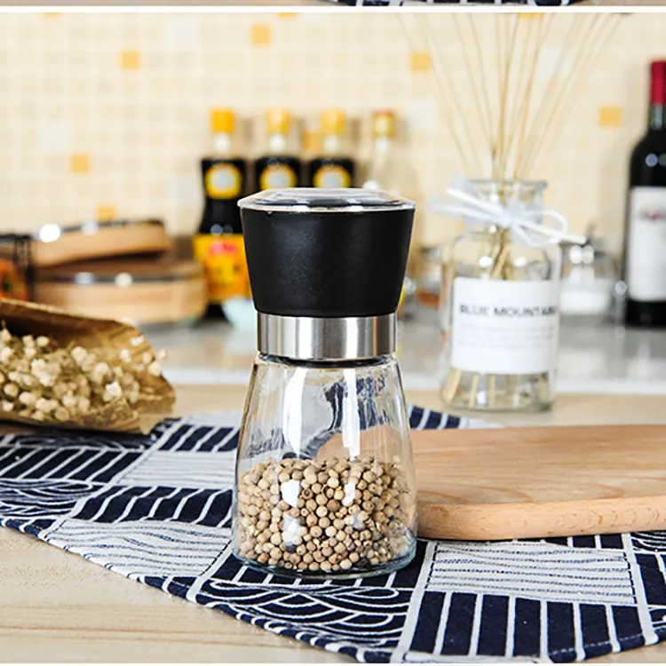Portable Handy Pepper Mill Salt and Pepper Dispenser