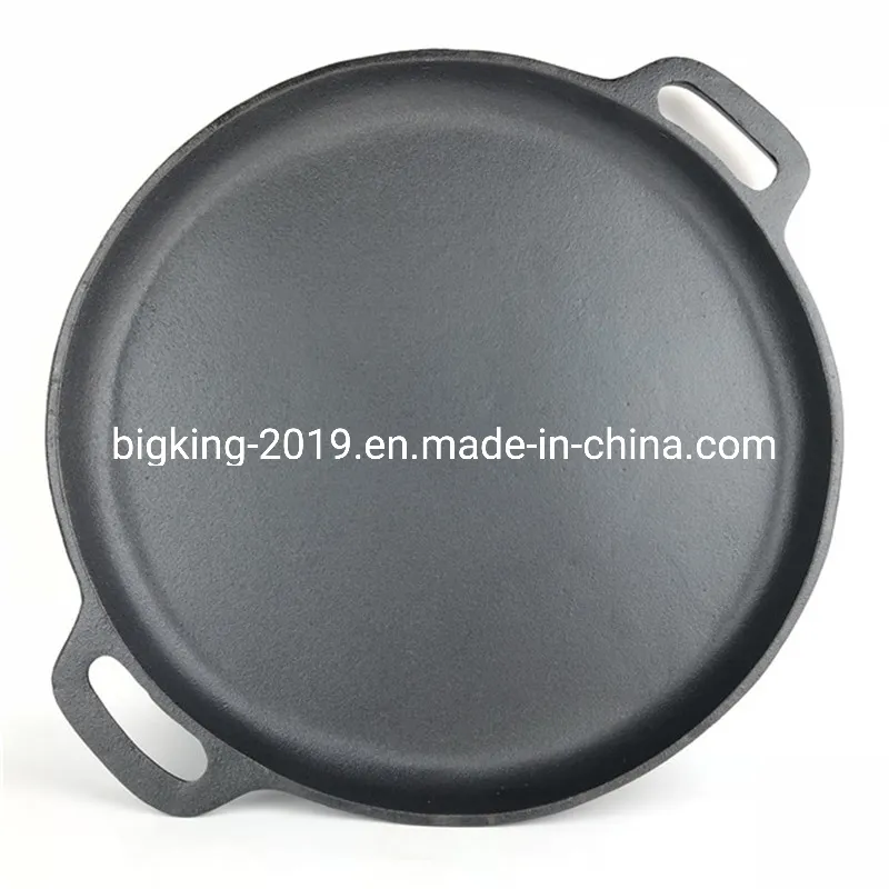 Preseasoned Metal Type Cast Iron Pizza Pan