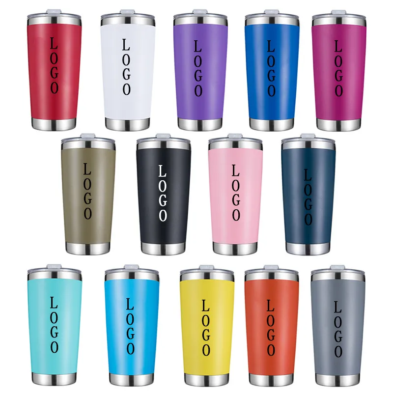 Rambler 20 Oz Tumbler, Stainless Steel, Vacuum Insulated with Lid, to Keep Water Beer