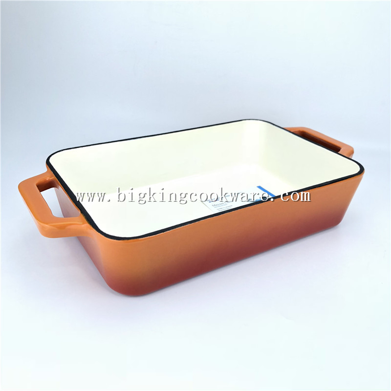 Rectangular Baking Dish for Roasting, Lasagne & Casserole Dishes - Cast Iron