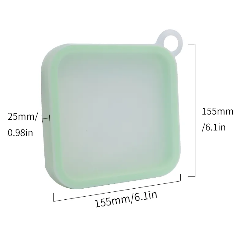 Reusable Leak Proof Bento Food Folding Silicone Storage Containers Collapsible Lunch Boxes