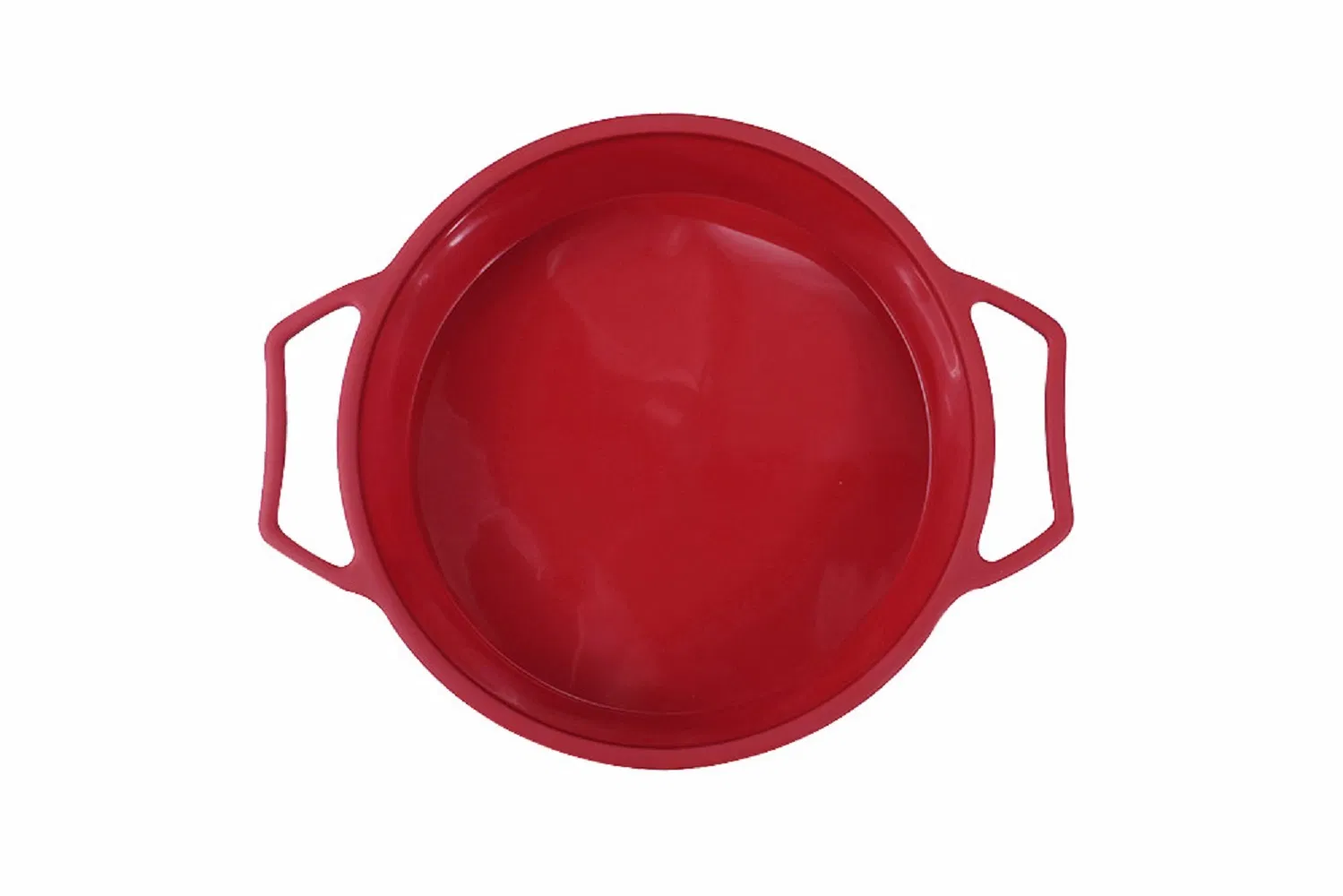 Silicone Cake Pan Baking Mold with Handles, Large Round 9 Inch, Steel Frame to Anti-Deformed Esg17249