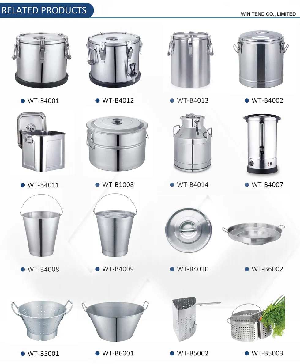 Stainless Steel Cookware Cooking Food Stockpot Steamer Induction Stock Pot with Sand Sandwich Bottom