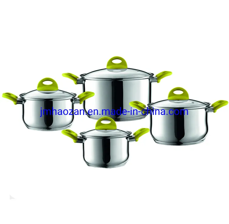 Stainless Steel Cookware Soup Pot with Colander Lid Easy Pouring