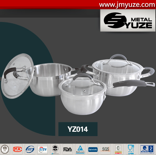 Stainless Steel Saucepan, Noodle Pan , Milk Pan , Silicone Handle, Induction Ready, Kitchen Tool