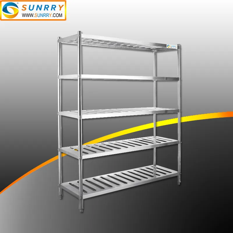 Store Shelf/Ladder Shelf/Fruit Shelf/Kitchen Stain Steel Shelf