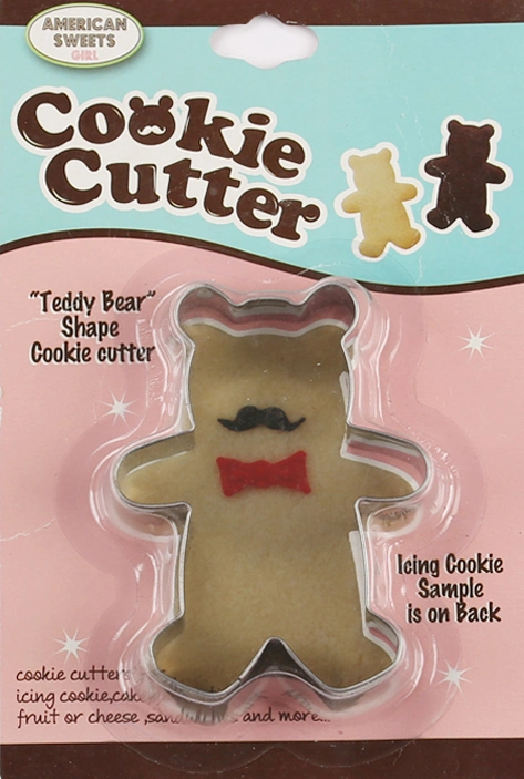 Teddy Bear Cookie Cutter with Blistered Pack