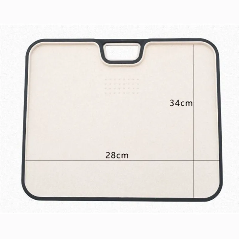 Wheat Straw Kitchen Spillproof Double-Sided Plastic Vegetables Fruit Cutting Board