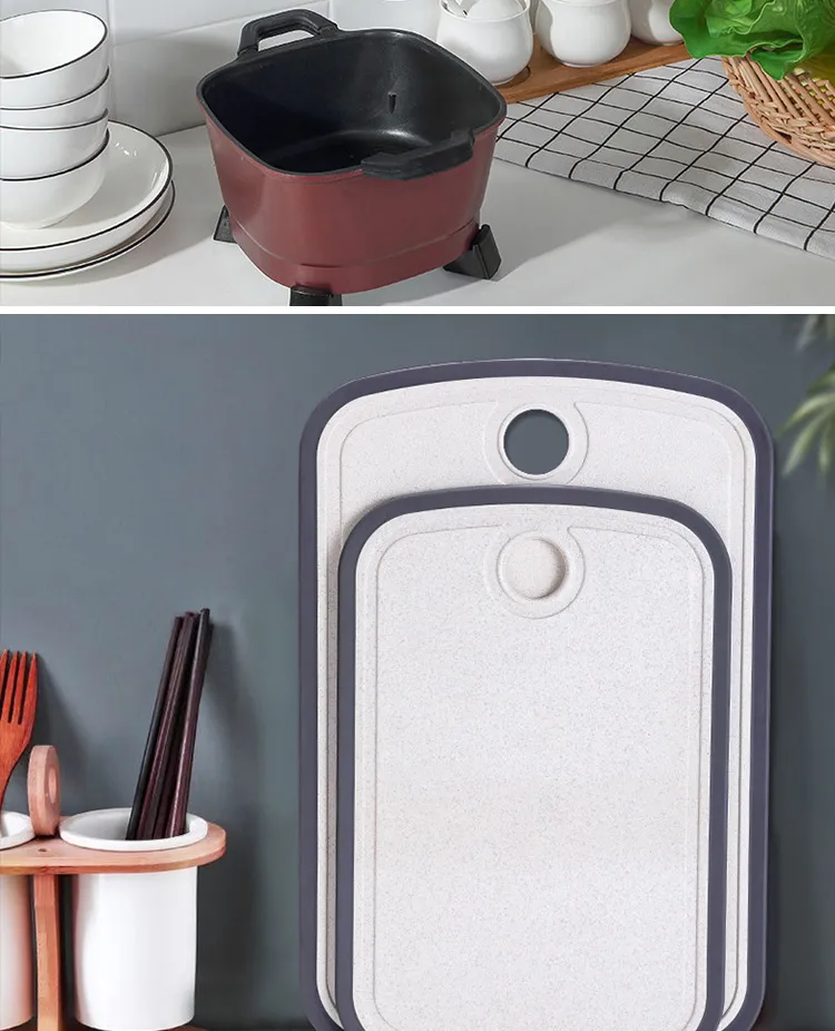 Wheat Straw Plastic Chopping Board