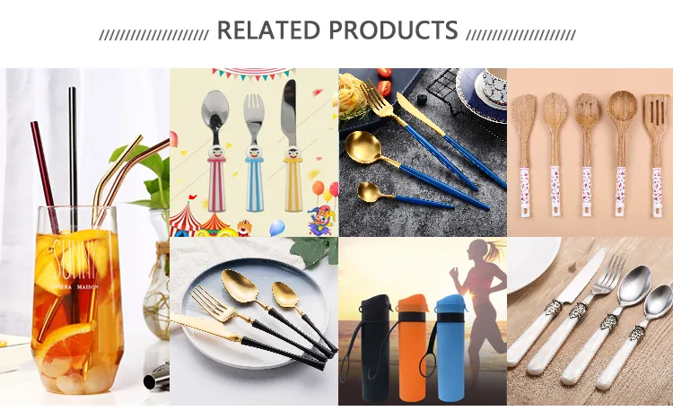 Wholesale Eco-Friendly Fashion Gold Plated Stainless Steel Flatware
