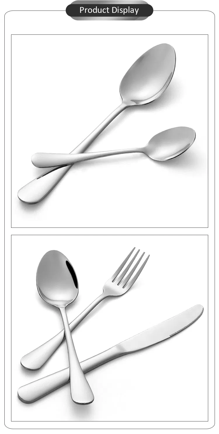 Wholesale Stainless Steel Hammered Silver with Cutlery Set for Wedding